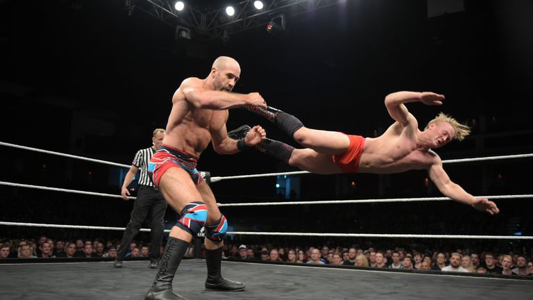 Ilja Dragunov answered Cesaro's open challenge at NXT TakeOver: Cardiff