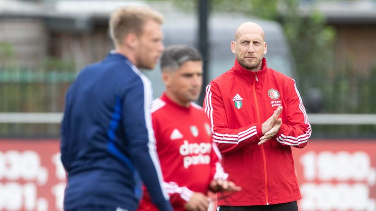 Jaap Stam will be on the touchline at Ibrox as Feyenoord boss