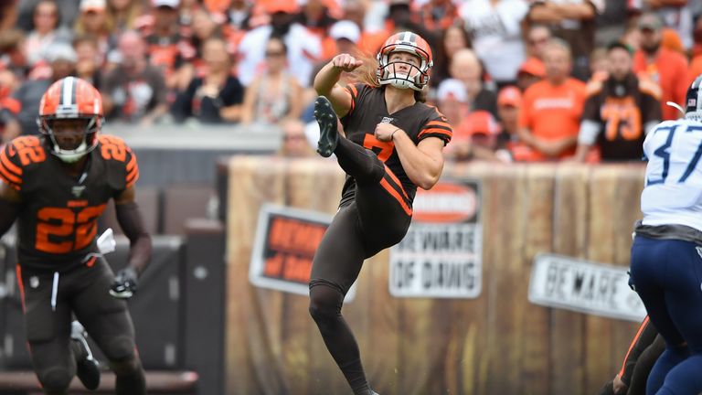 Punter Jamie Gillan of the Cleveland Browns - the Scottish Hammer