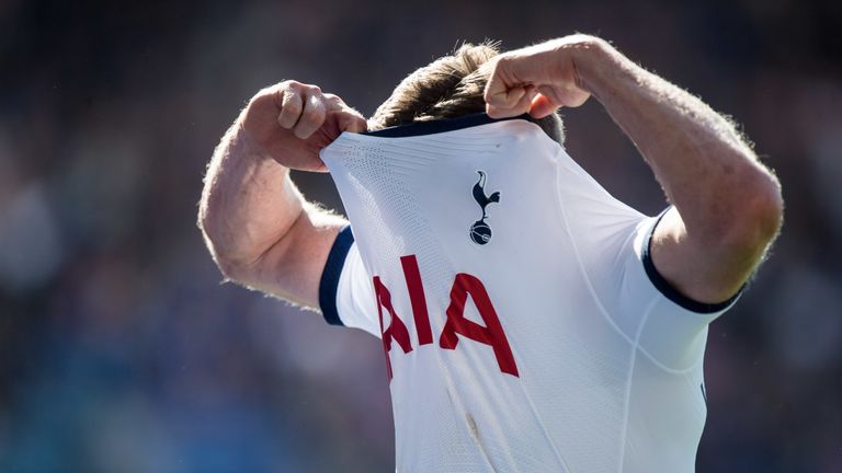 Jan Vertonghen during the Tottenham's Premier League match vs Leicester City at The King Power Stadium