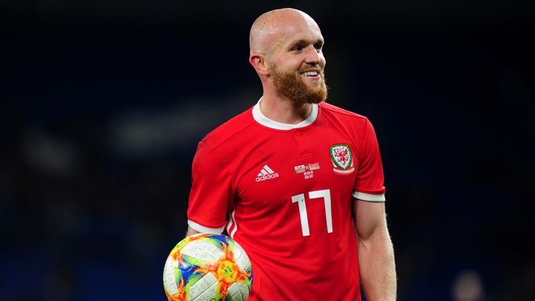 CARDIFF, WALES - SEPTEMBER 09: Jonny Williams of Wales during the international friendly match between Wales and Belarus at the Cardiff City Stadium on September 09, 2019 in Cardiff, Wales. (Photo by Athena Pictures/Getty Images)