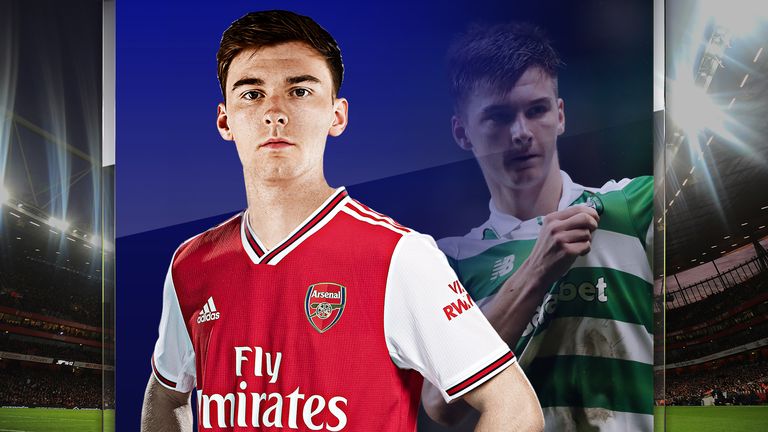 Kieran Tierney has moved from Celtic to Arsenal