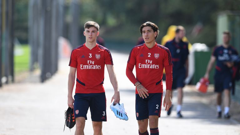 Kieran Tierney and Hector Bellerin are both recovering from injury