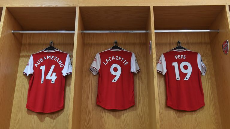 Aubameyang, Lacazette and Pepe started for the first time together against Tottenham