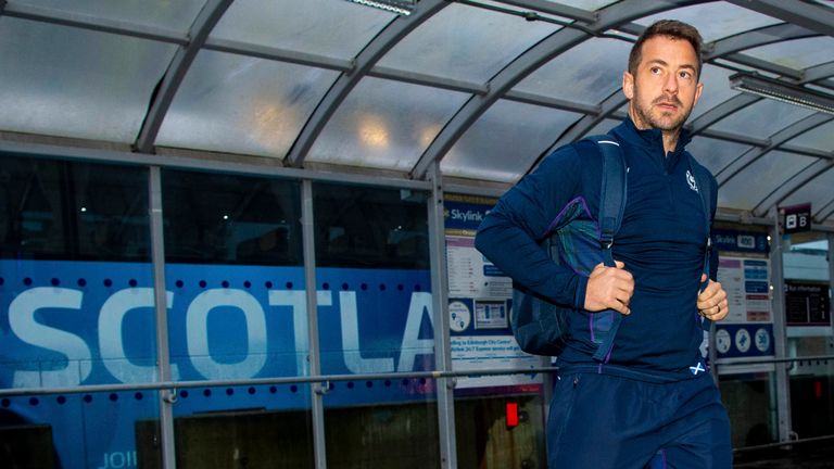 EDINBURGH, SCOTLAND - SEPTEMBER 9: Greig Laidlaw is pictured departing for Japan at Edinburgh Airport, Edinburgh on September 9, 2019, in Edinburgh, Scotland. (Photo by Ross MacDonald / SNS Group)