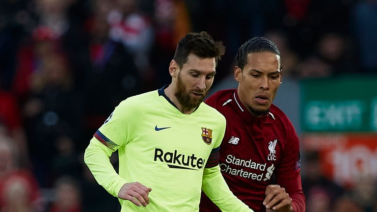 Lionel Messi and Virgil van Dijk