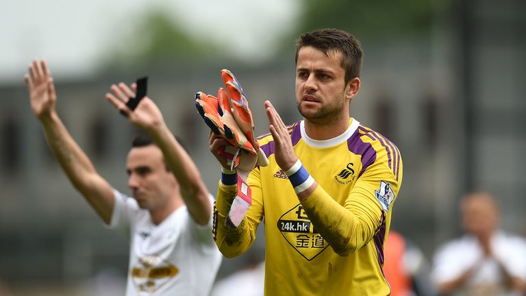 Lukasz Fabianski spent four years at Swansea before their relegation in 2018