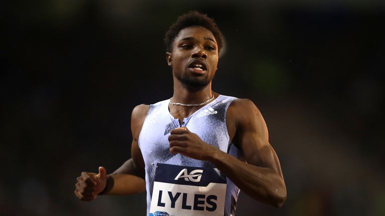 Noah Lyles won the men's 200m with a time of 19.74 seconds.
