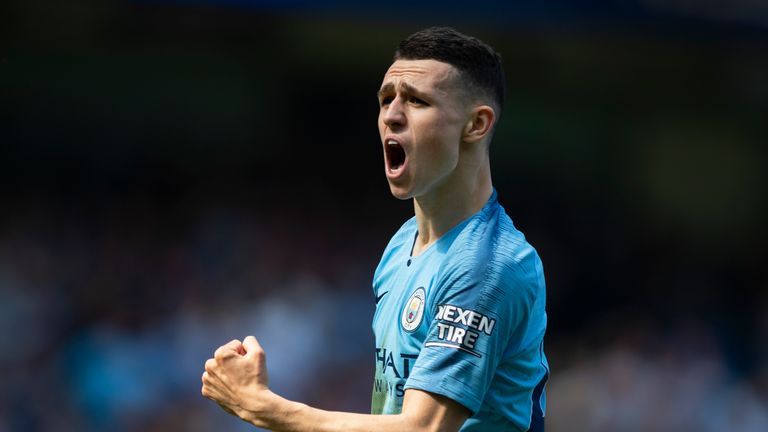Phil Foden is classed as a young home-grown player in Manchester City's Champions League lists