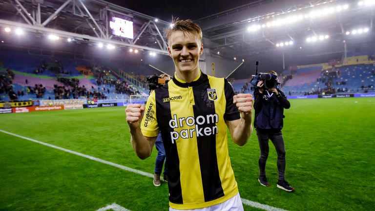 Martin Odegaard scored eight goals and recorded 10 assists for Vitesse in Eredivisie last season
