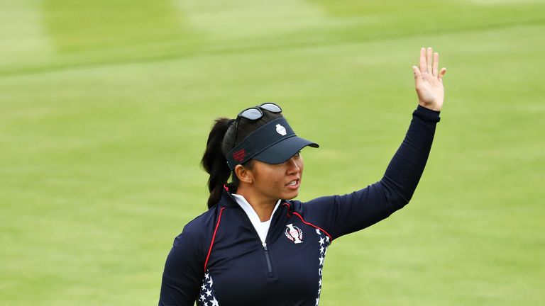 Megan Khang during the Solheim Cup singles