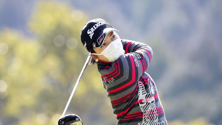 Megumi Shimokawa in the first/second/final round during the T-Point Ladies Golf Tournament at the Wakagi Golf Club on March 17, 2017 in Aira, Japan.