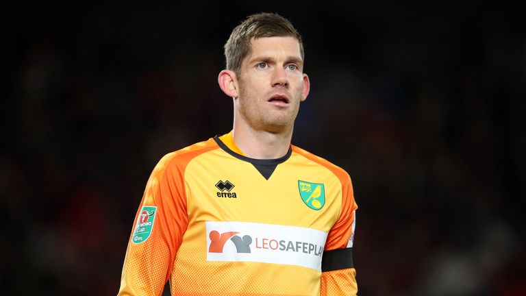 Michael McGovern's last league appearance for Norwich was back in April 2017
