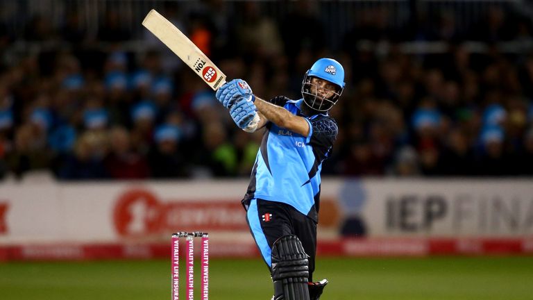 Moeen Ali struck a super hundred for Worcestershire against Sussex Sharks in the Vitality Blast