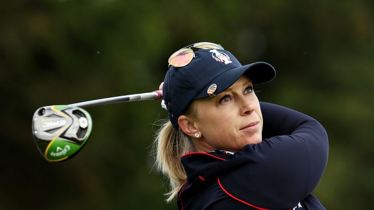 Morgan Pressel during the Solheim Cup singles