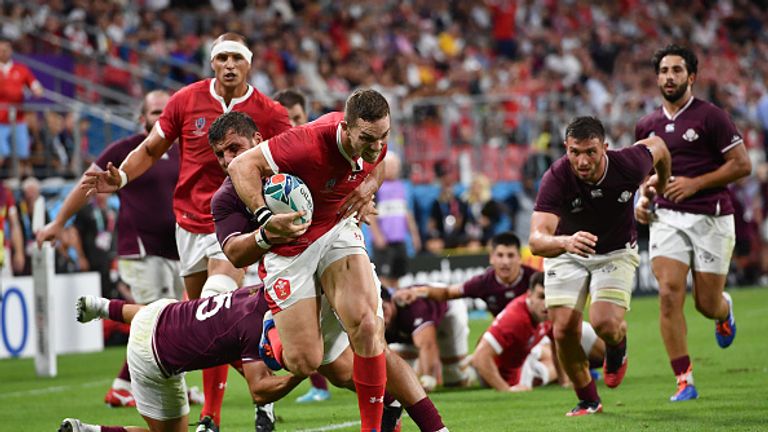 George North scored one of Wales' six tries during their opening win
