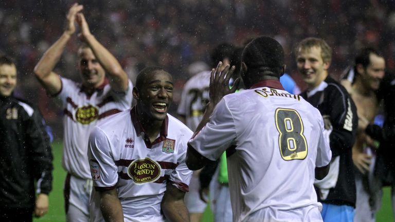 Northampton knocked Liverpool out of the competition in 2010