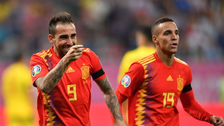 Paco Alcacer anotó dos veces en la victoria por 4-0 de España sobre las Islas Feroe la última vez