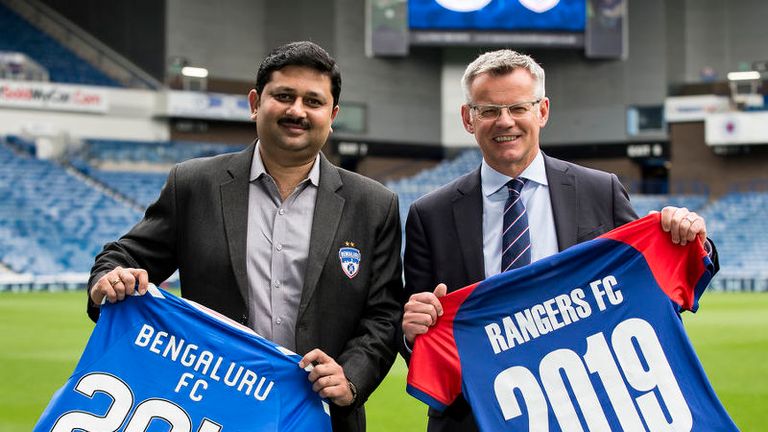 Los Rangers han anunciado una colaboración de dos años con el club de fútbol profesional indio Bengaluru FC