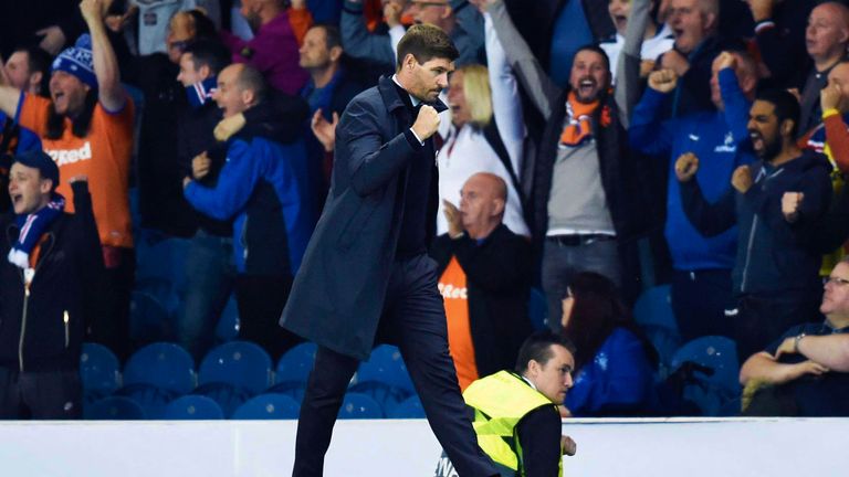 Rangers manager Steven Gerrard saw his team earn a deserved 1-0 win over Feyenoord at Ibrox in the Europa League