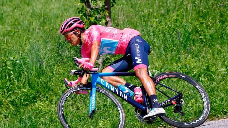 Richard Carapaz at the 2019 Giro d'Italia