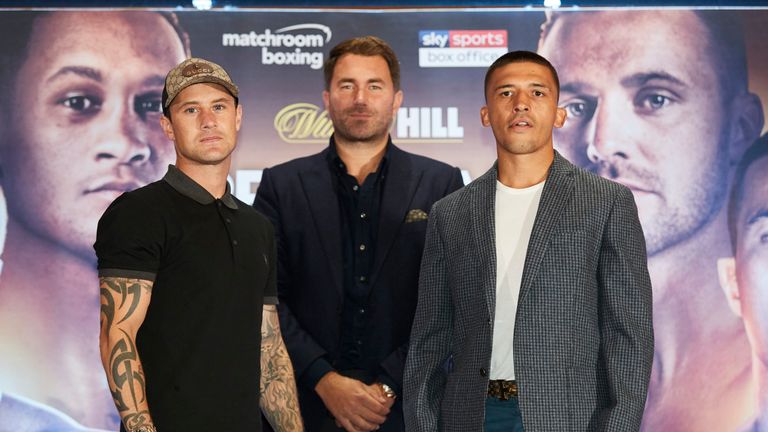 Ricky Burns y Lee Selby antes de su enfrentamiento de O2