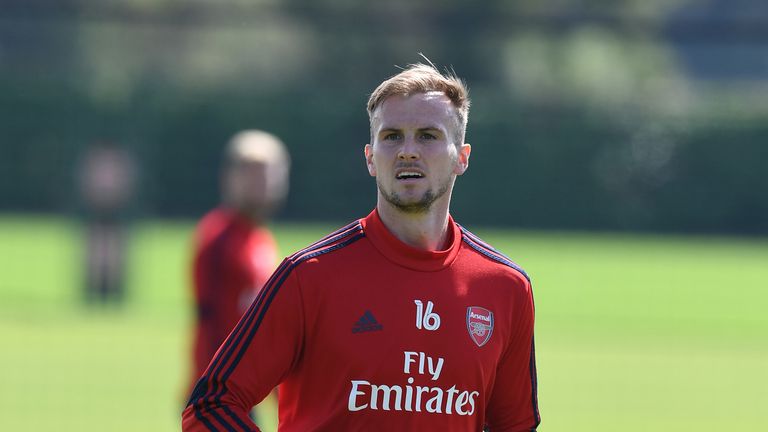 Rob Holding is back in first-team training with Arsenal