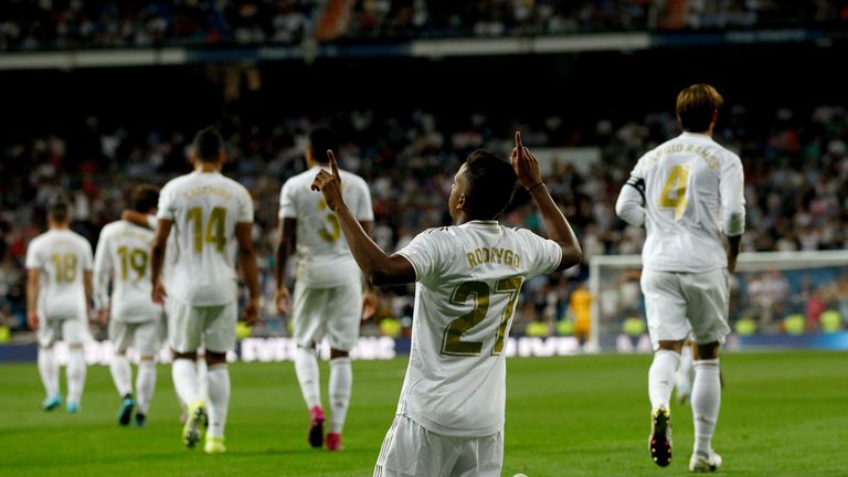 Rodrygo anotó en su debut en el Real Madrid
