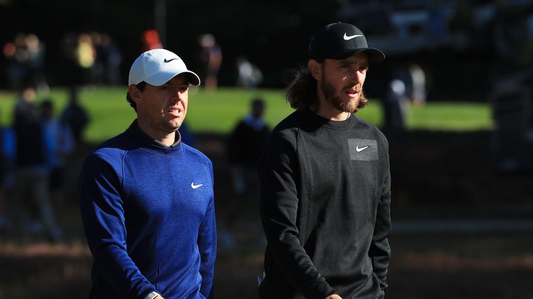 Rory McIlroy played alongside Ryder Cup teammate Tommy Fleetwood in the third round