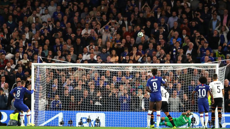 Spot the ball: Barkley misses his penalty