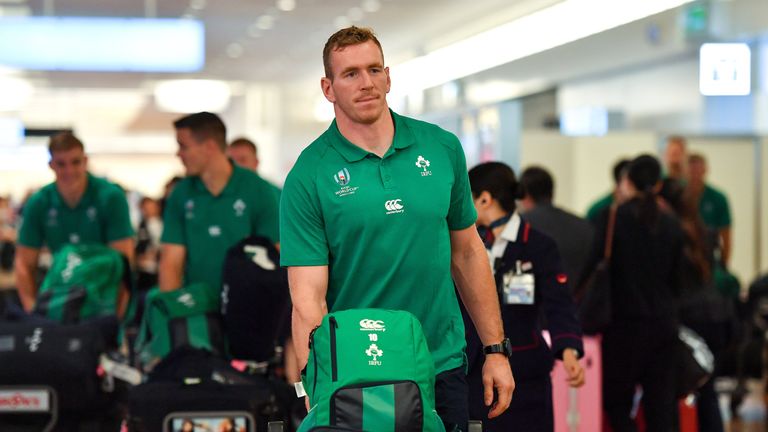 Ireland centre Chris Farrell arrives in Japan ahead of the Rugby World Cup