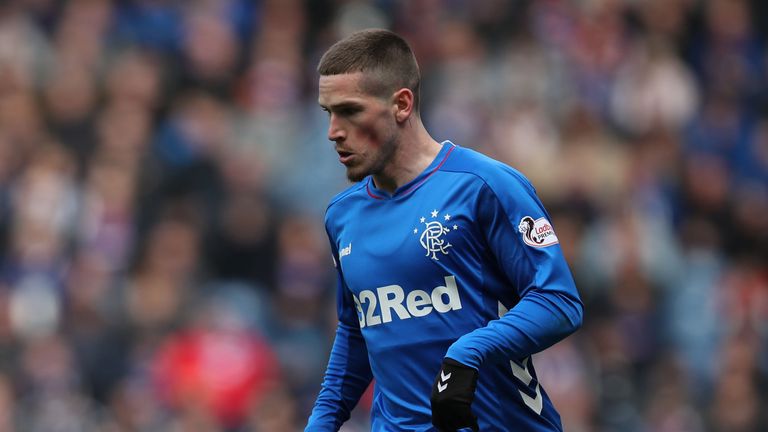 Rangers' Ryan Kent in action