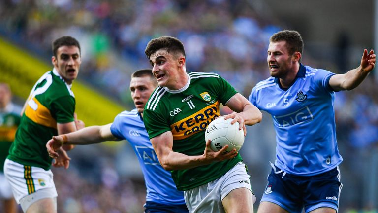 Seán O'Shea led the Kerry charge against the Dubs