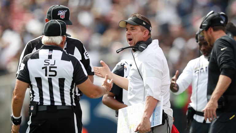 Sean Payton and the New Orleans Saints were on the wrong side of another bad call against the Rams