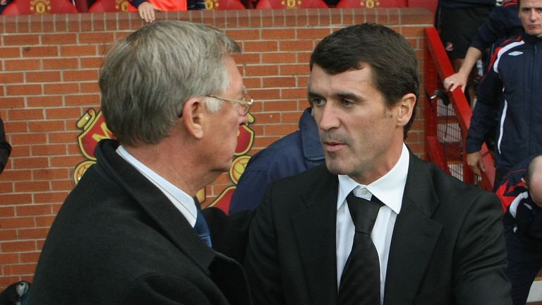 Sir Alex Ferguson and Roy Keane
