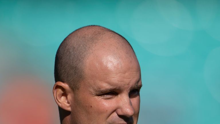 LONDON, ENGLAND - SEPTEMBER 07: England Director of Cricket Andrew Strauss during the 5th Specsavers Test Match between England and India at The Kia Oval on September 7, 2018 in London, England. (Photo by Visionhaus/Getty Images)