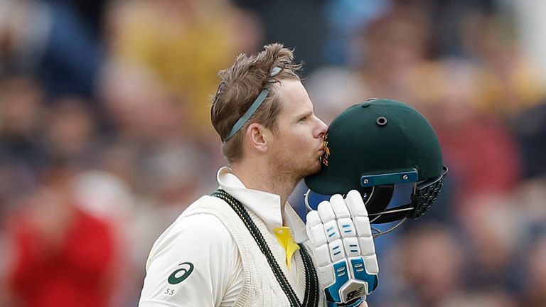 Steve Smith, Australia, Ashes century in Test at Old Trafford