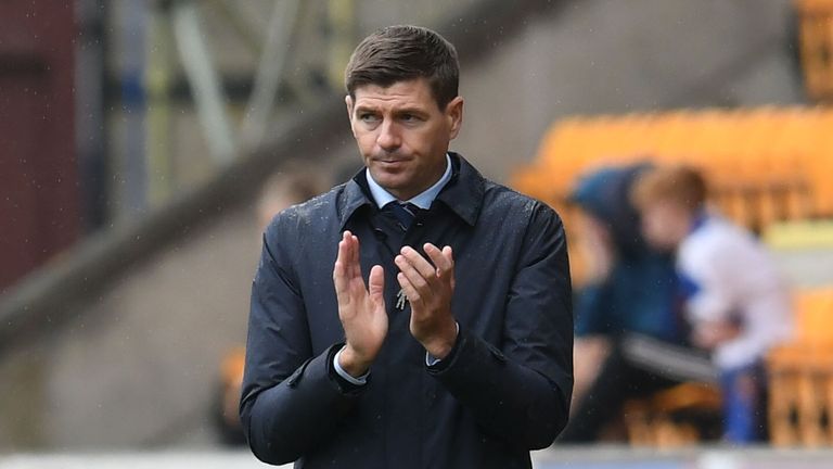 Steven Gerrard during the Ladbrokes Premiership match between St Johnstone and Rangers