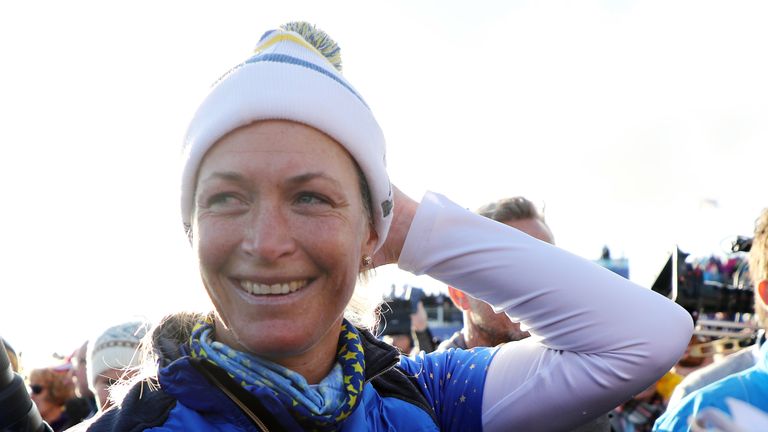 Suzann Pettersen holed the winning putt for Europe at the Solheim Cup 