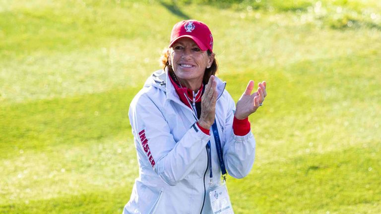 Team USA captain Juli Inkster during the first day of the 2019 Solheim Cup 