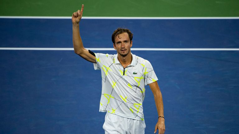 Mevedev reached a Grand Slam quarter-final for the first time