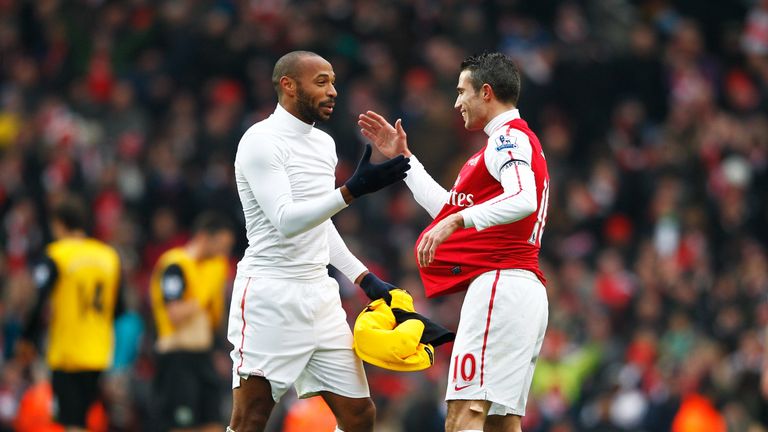 Thierry Henry and Robin van Persie will appear at Kompany's testimonial