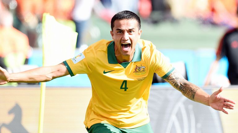 Tim Cahill scored 50 international goals in 108 caps for Australia