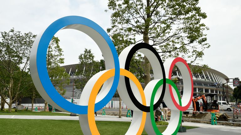 Tokyo's new national stadium built for next year's Olympic games