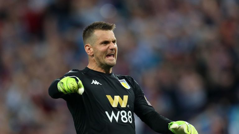 Tom Heaton has kept two clean sheets so far this season for Aston Villa