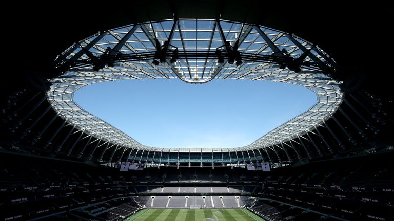 A general view of Tottenham Hotspur Stadium ahead of the match against Crystal Palace