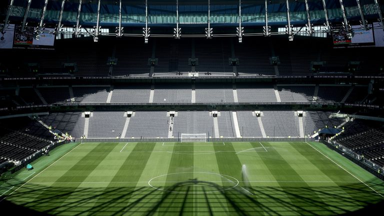 A general view of Tottenham Hotspur Stadium ahead of the match against Crystal Palace