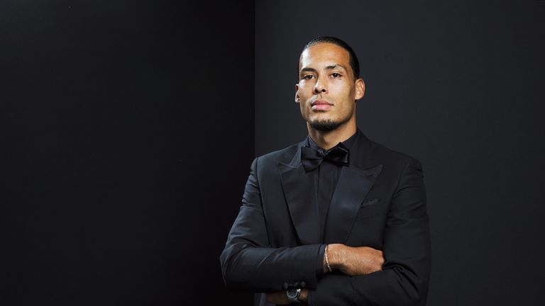 Virgil Van Dijk poses for a portrait prior to The Best FIFA Football Awards 2019