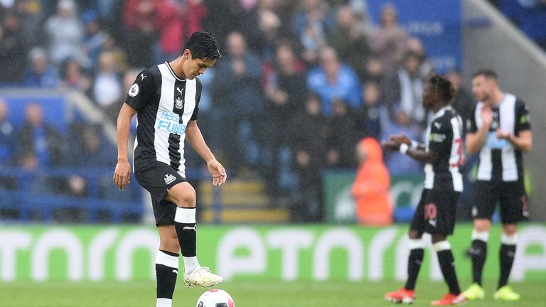 Yoshinori Muto was unable to provide Newcastle with attacking thrust