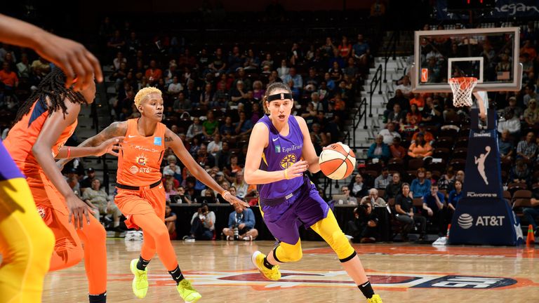 Buy WNBA Los Angeles Sparks Sydney Wiese Yellow 2019 Primary Icon
